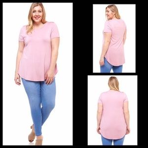 Plus pink top- NEW NEVER WORN